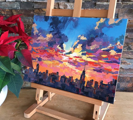 "Sunset in New York"