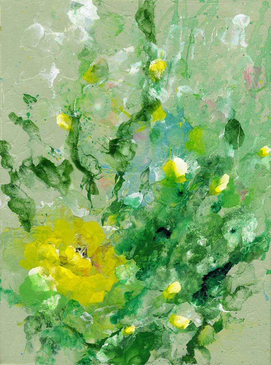 Garden Of The Mystic 2 - Floral Painting by Kathy Morton Stanion