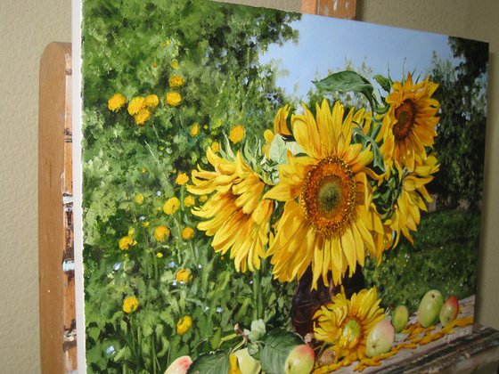 Sunflower Still life Realistic