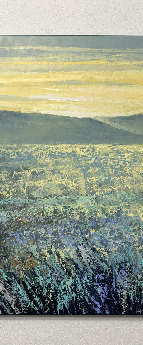 Field at Sunrise A26 50x70cm by Tigran Mamikonyan