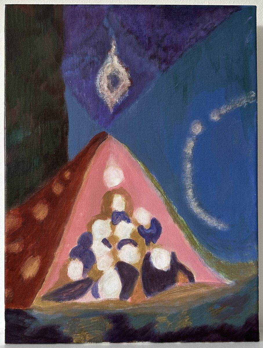  The Gathering By Mengqiu Li, 12 X 16, Artwork For Sale On Artfinder