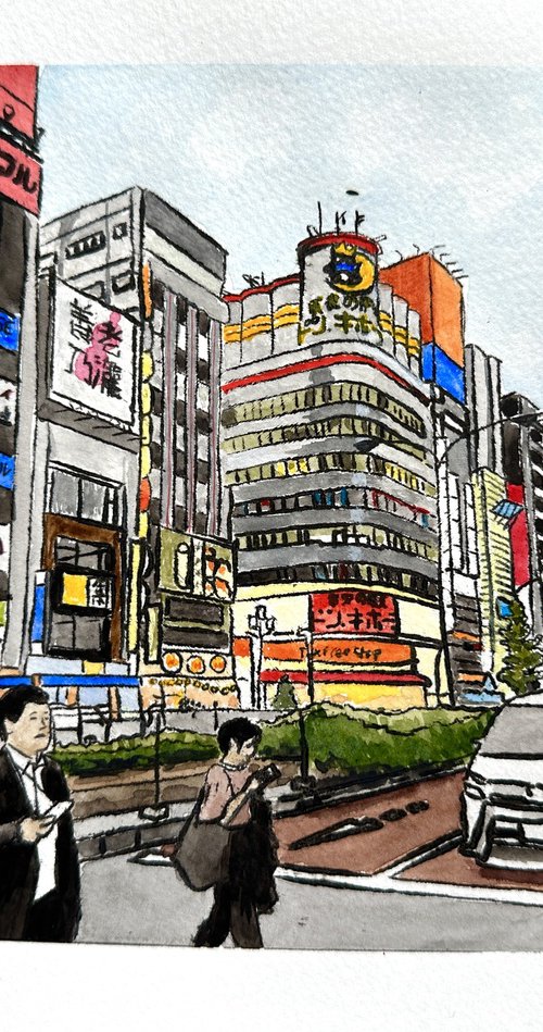 Yasukuni Dori Ave., Tokyo by Kaz  Jones