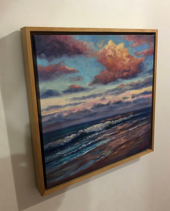 Last light at Coolum Beach