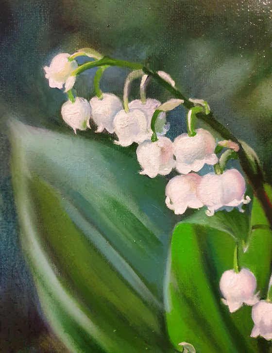 Delicate lilies of the valley.