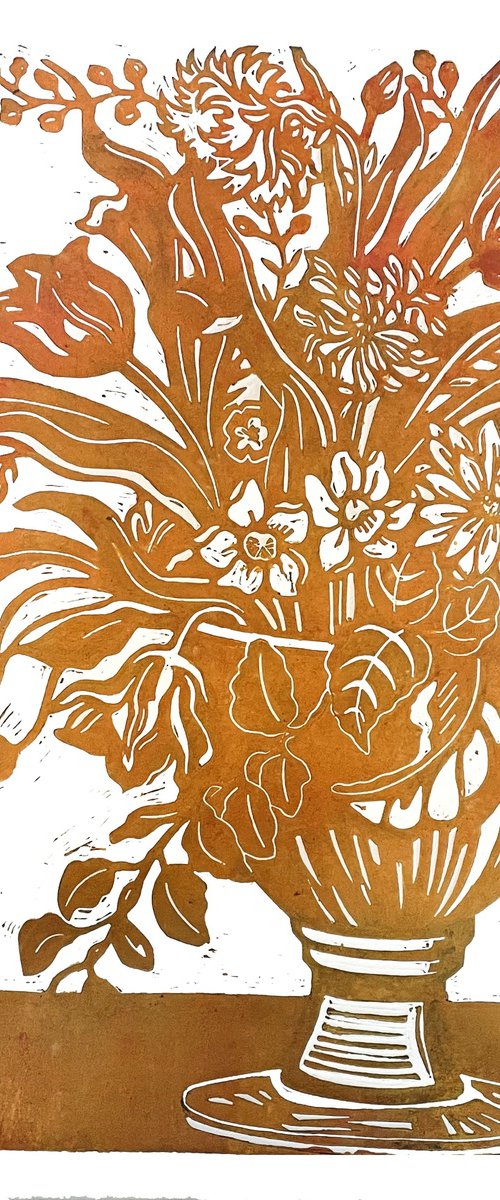 Orange Bouquet by Laurel Macdonald