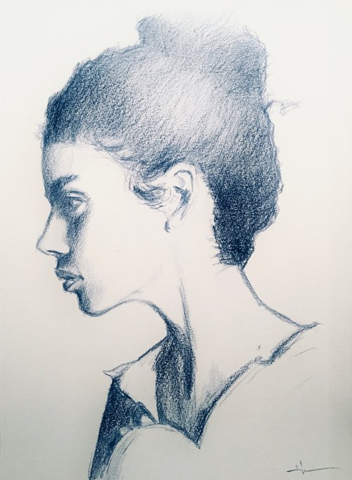 Pencil Study by Dominique Dève