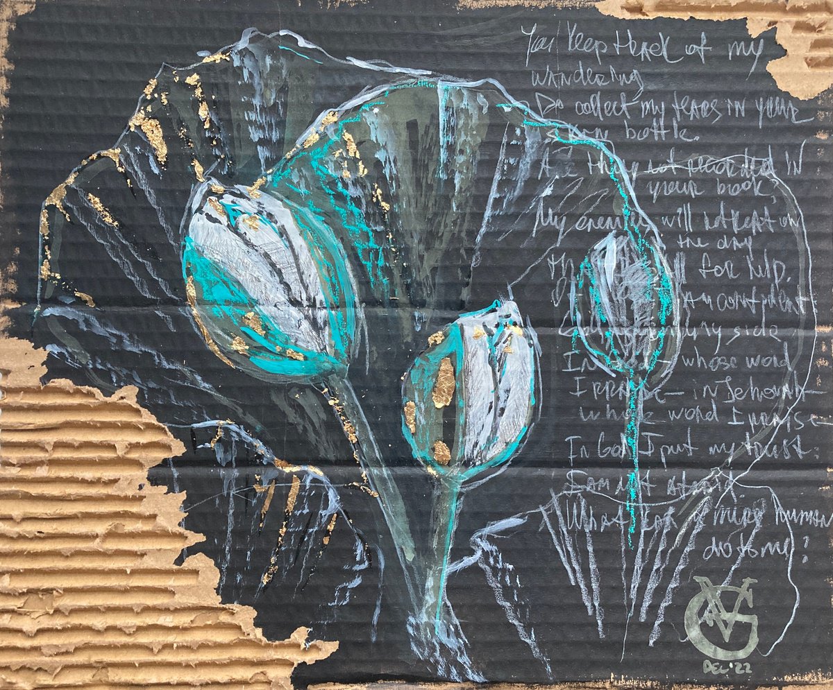 Impressionistic Botanical Painting By Valeria Golovenkina, 15 X 12", New Experience #5, Original Artwork