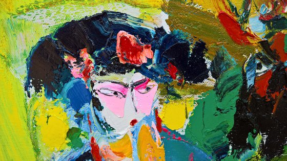 Beijing Opera original oil painting