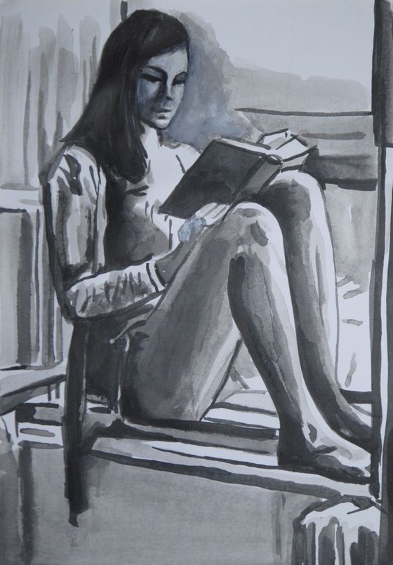 Girl  with a book