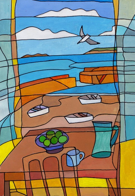 "Harbour view, Mousehole"