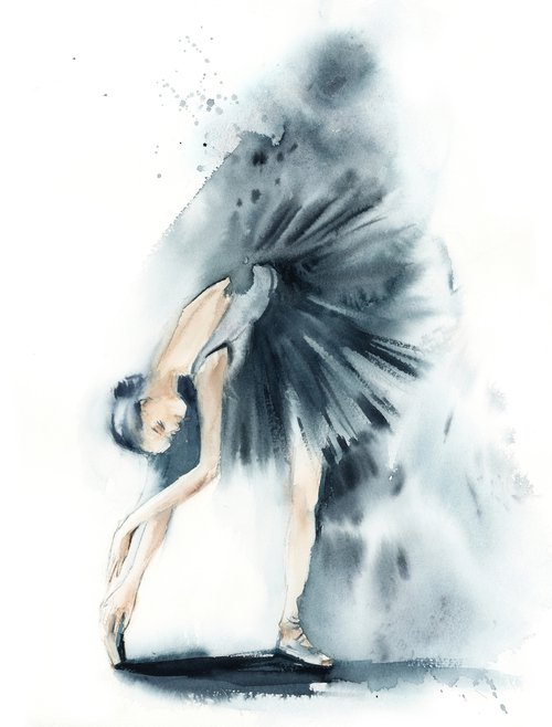 Ballerina in Blue n.2 by Sophie Rodionov