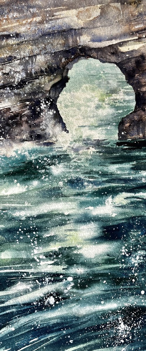 Ocean sketches#3 by Larissa Rogacheva