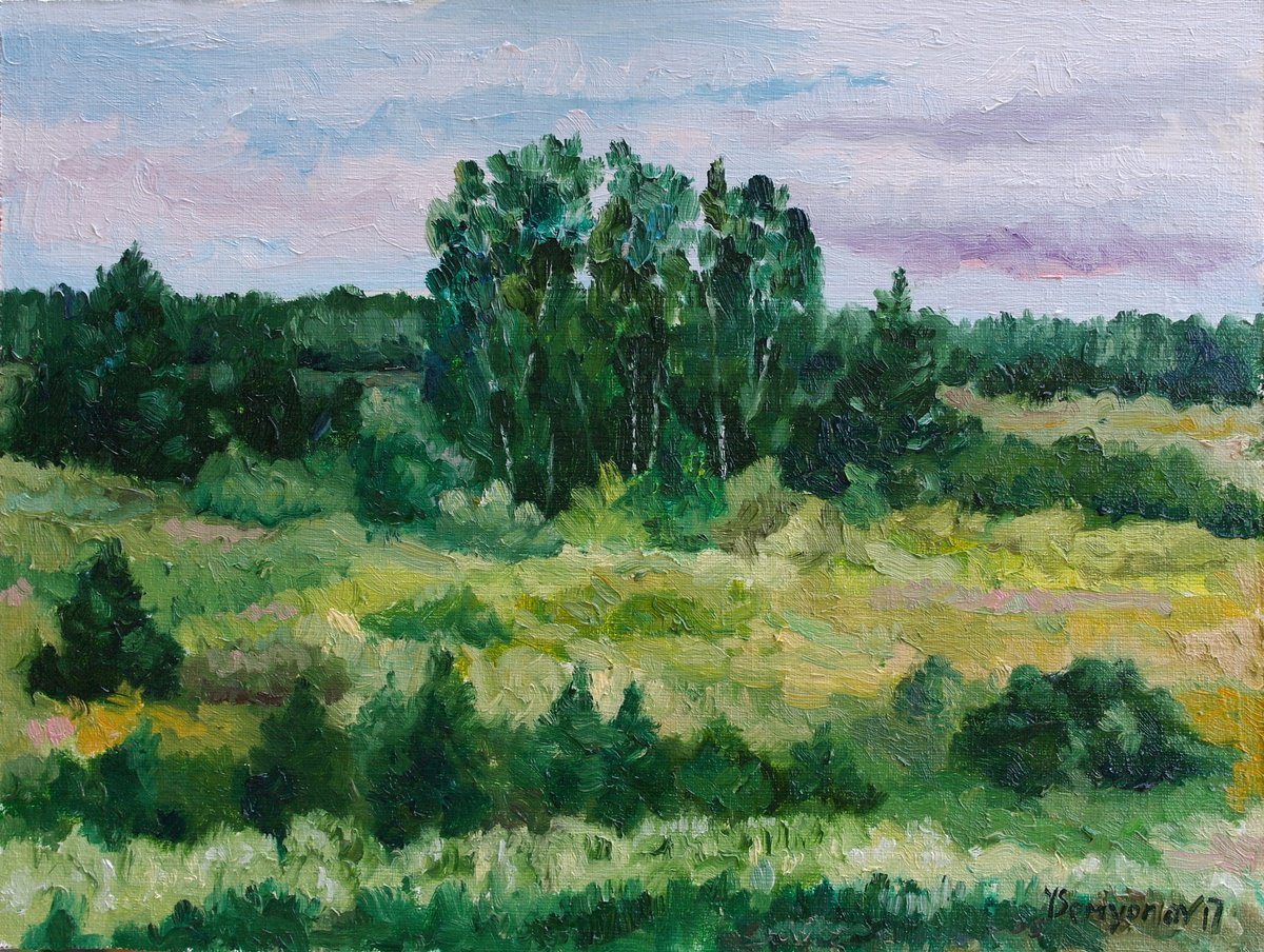 Birch Grove By Juri Semjonov, 16 X 12, Artwork For Sale On Artfinder
