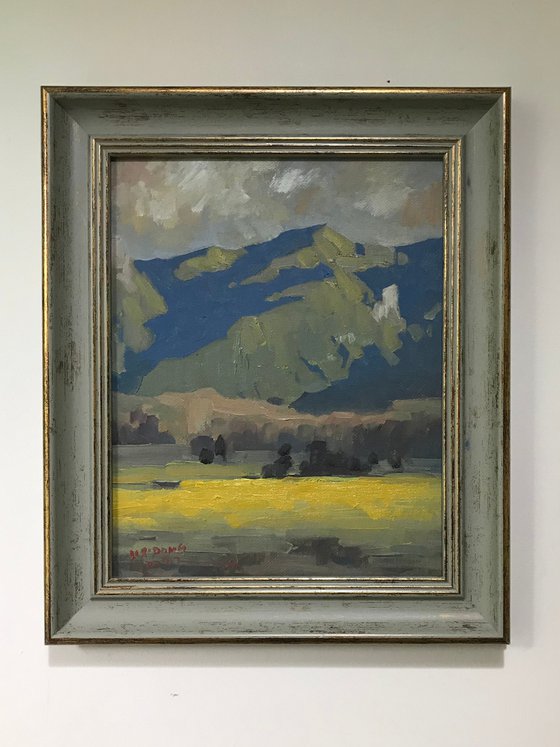 Original Oil Painting Wall Art Signed unframed Hand Made Jixiang Dong Canvas 25cm ×20cm A Nice Landscape  Small Impressionism Impasto