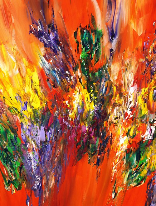 Orange Red Energy L 1 by Peter Nottrott