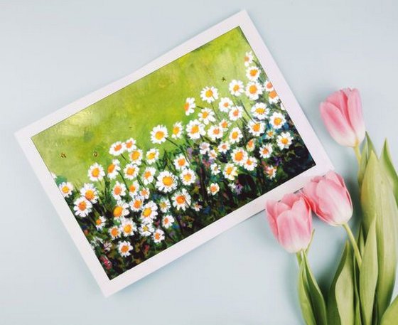 Set of Two - Floral meadows on Postcards