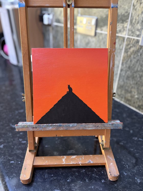 The Cat And The Sunset