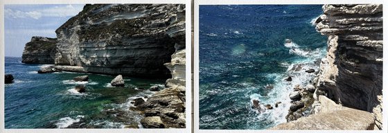 Bonifacio, Corsica Seascape Diptych