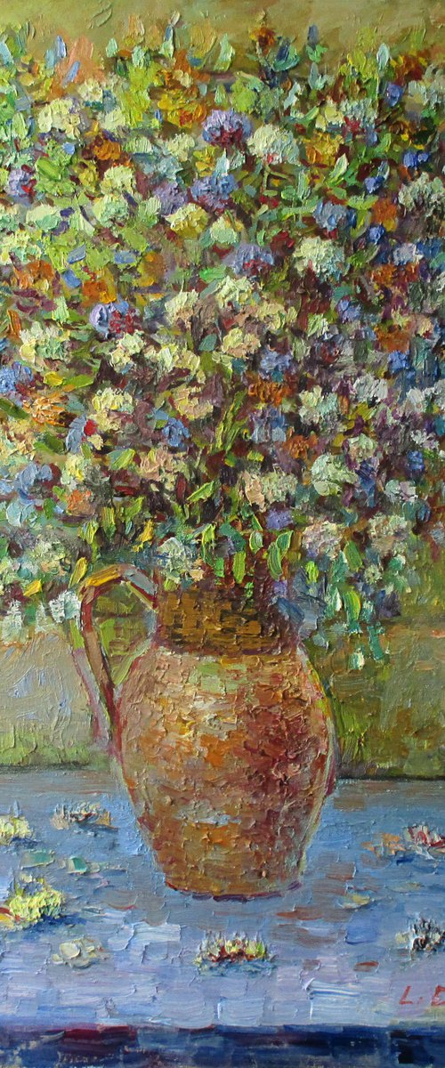 Wildflowers in the jug by Liudvikas Daugirdas