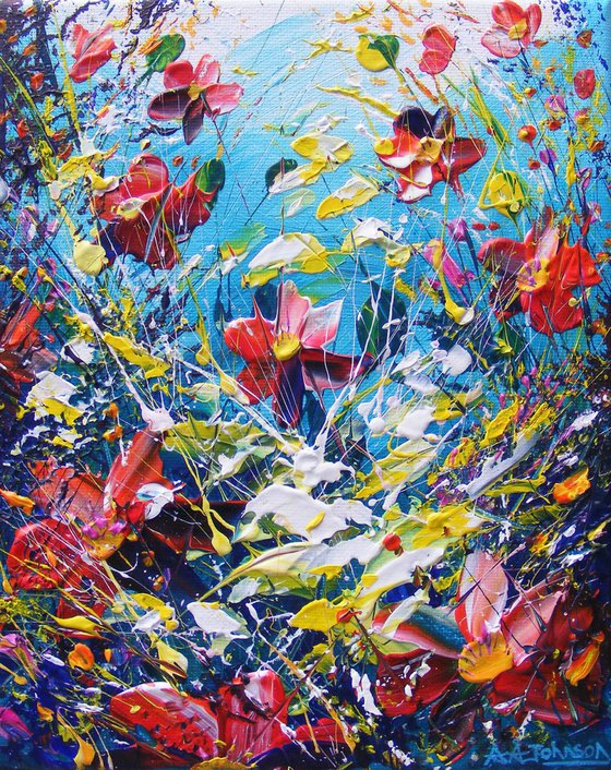 Floral Paintings - "Sunlit Hush"