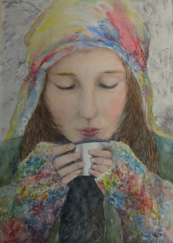 A hot drink