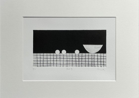 Quiet Interior No.9 drypoint print