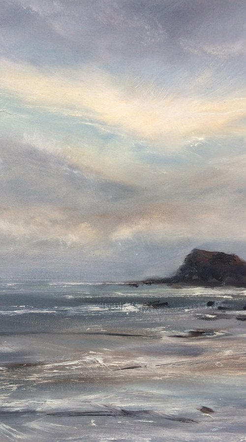 Dark Winters Day Whitby by Sarah Louise Armstrong
