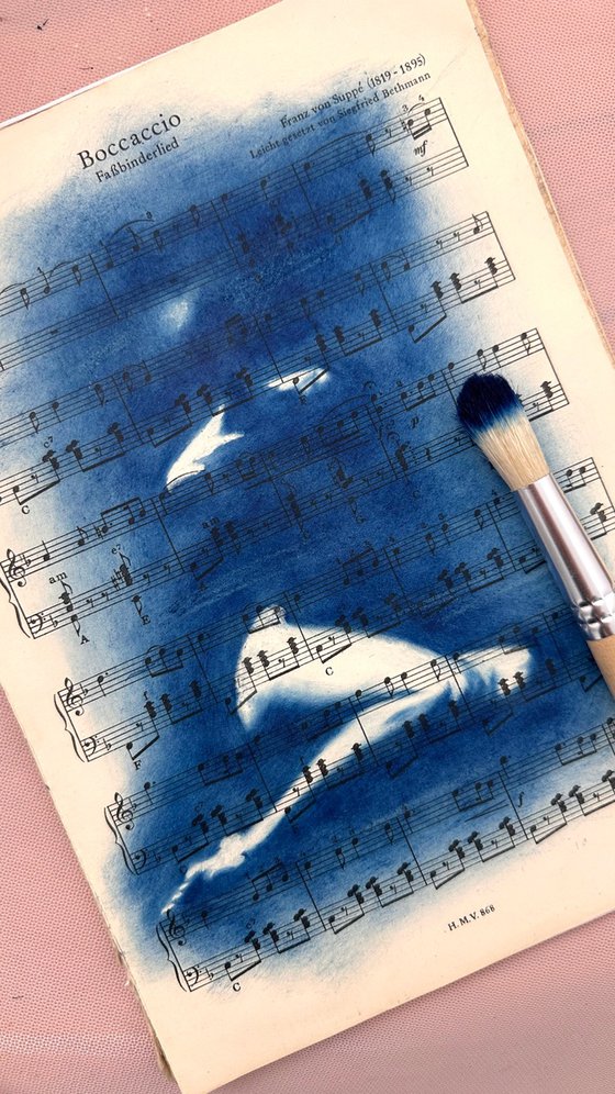 Muse №1 - Contemporary Nude Cyanotype