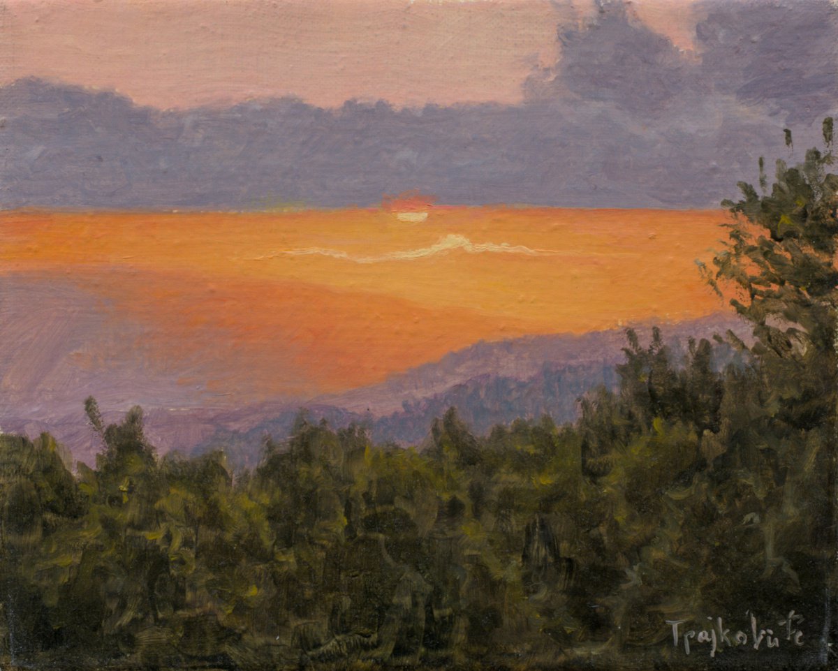 Sunset Above Mountains by Dejan Trajkovic