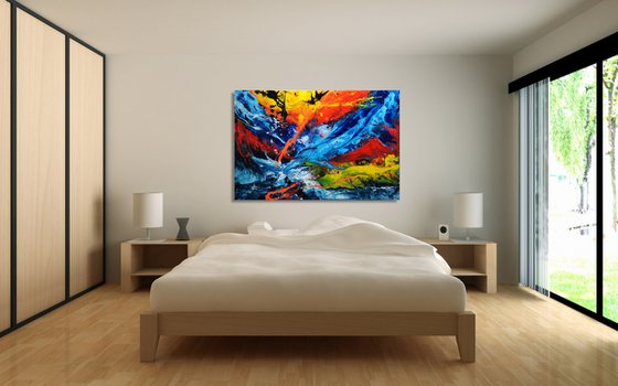 Beyond The Horizon - 150 x 100 cm - XXL (60 x 40 inches)