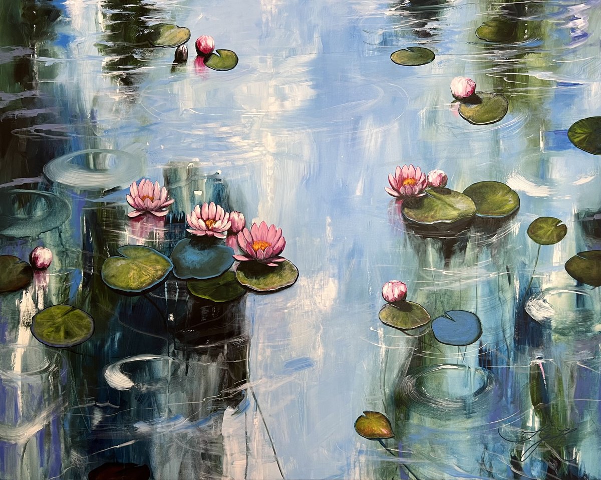 My Love For Water Lilies 2 by Sandra Gebhardt-Hoepfner