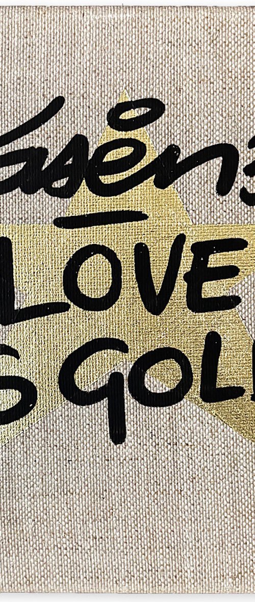 Love Is Gold (18K Gold Star) by Laser 3.14