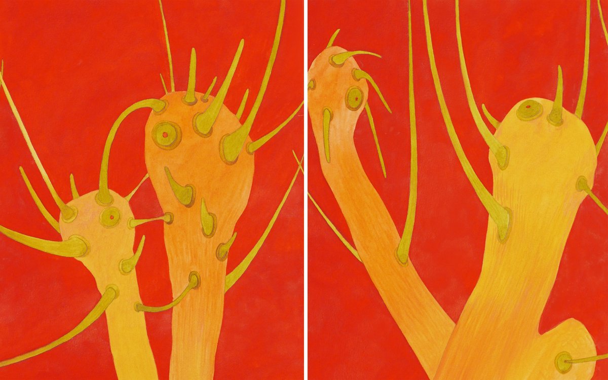 Impressionistic Watercolour , Diptych Creating By Karina Danylchuk, 19 X 12, Artwork For Sale On Artfinder