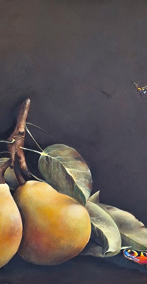 Pears Butterfly Bees by Natalia Langenberg