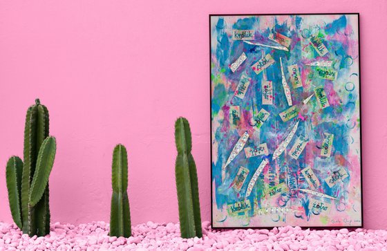 RESERVED Diptych for Ali