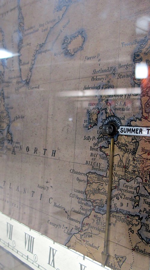 SUMMER TIME: MAP  (Limited edition  1/20) 12" X 9" by Laura Fitzpatrick