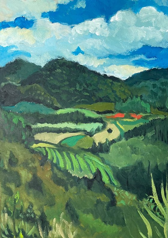 Landscape of Prenn (Dalat, Vietnam)