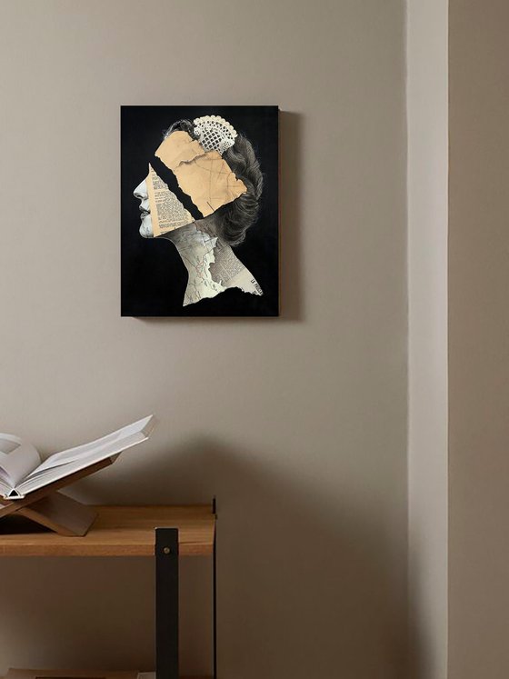 Fragmented Queen Victorian Memory Portrait