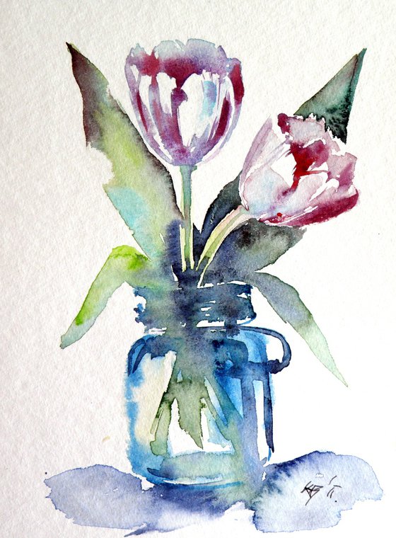Two tulips