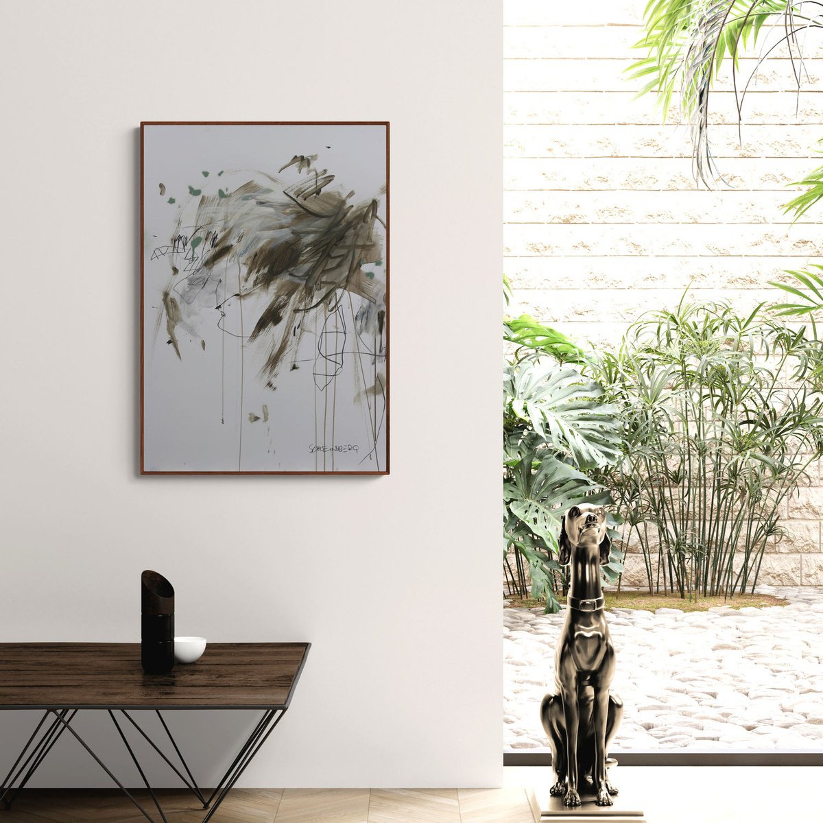 Expressive Abstract Painting By Daniela Schweinsberg, 28 X 39, I Feel Like Dancing I, Original Artwork