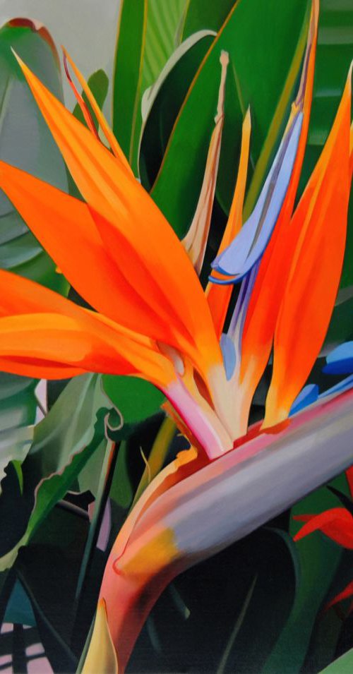 Strelitzia, Original painting by Valeri Tsvetkov