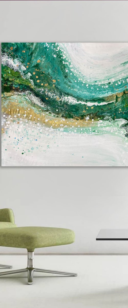 Abstract Painting 2202 XXL art by Alexandra Dobreikin