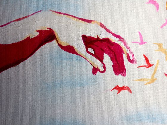 Fantasy with Flowers 335: paper 59x42cm