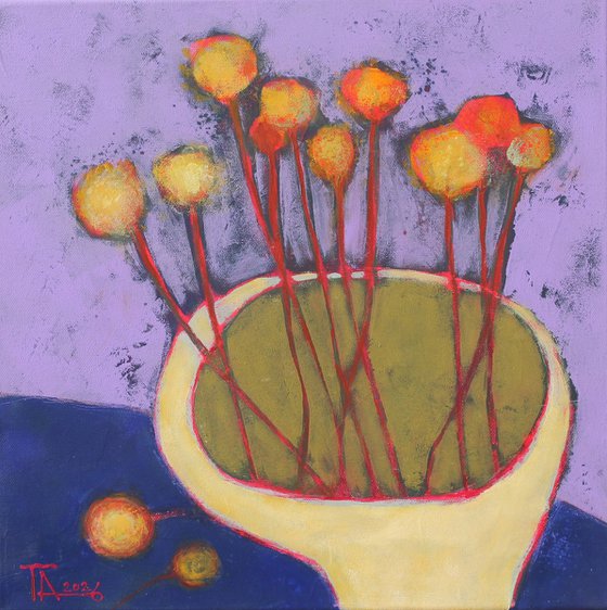 A bouquet of dandelions.