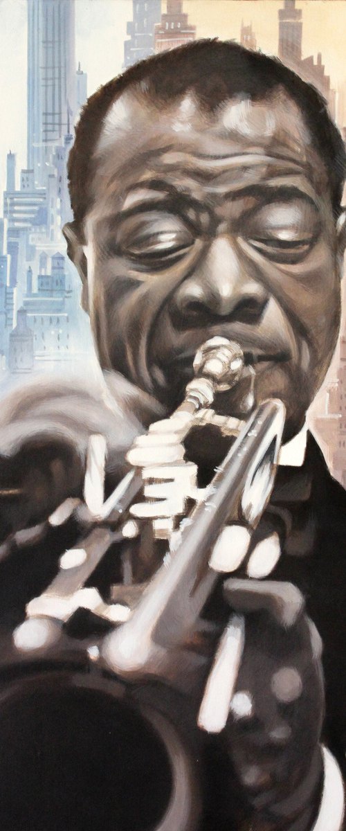 Louis Armstrong by Volodymyr Melnychuk
