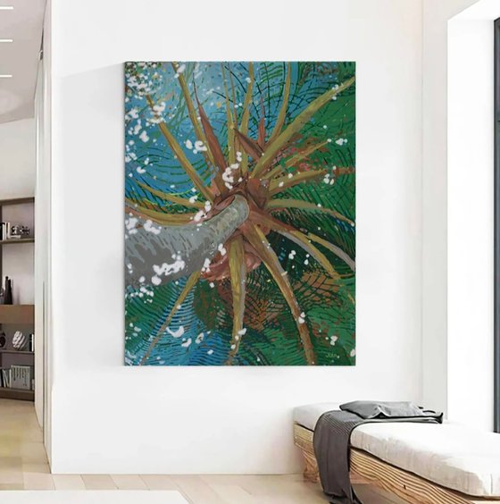 Palm Reflections- Calm Lake