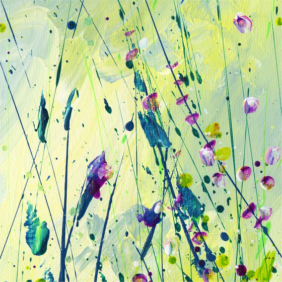 Serenity Song - Floral Painting by Kathy Morton Stanion
