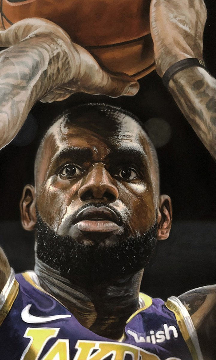 Photorealistic Portrait Acrylic Painting By Michael Steward, 88 X 44", Focus, Original Artwork