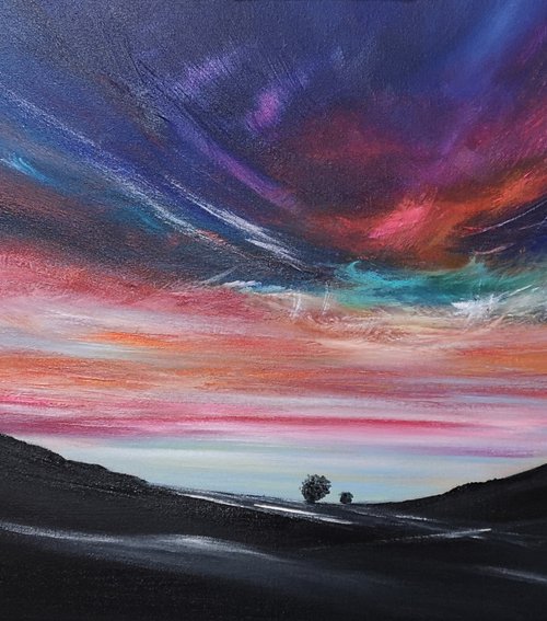 Hope on the Horizon - seascape, emotional, panoramic by Mel Graham