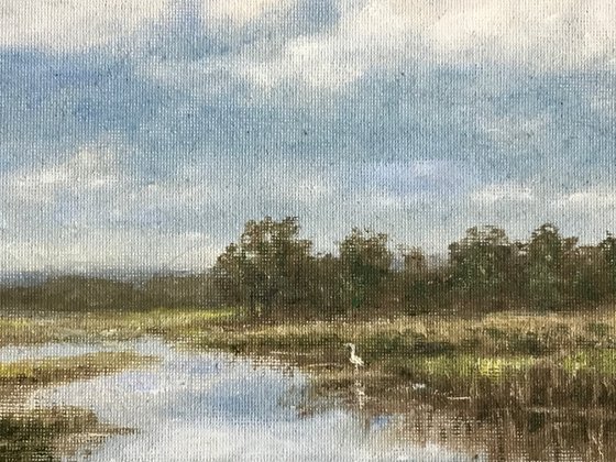 ROADSIDE VIEW GEORGETOWN SC - 11X14 oil